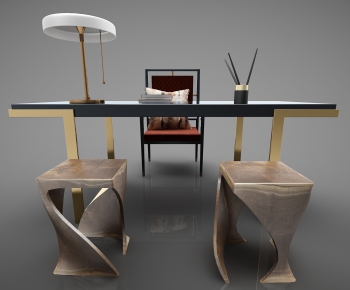 New Chinese Style Computer Desk And Chair-ID:765025411