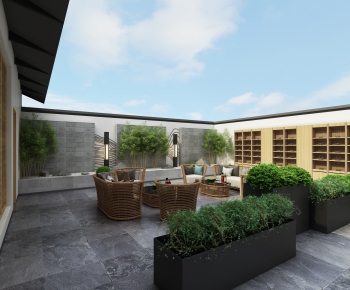 New Chinese Style Courtyard/landscape-ID:376664264