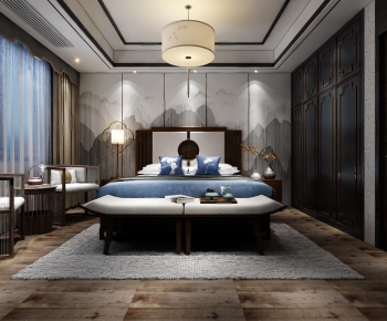 New Chinese Style Bedroom-ID:867155945