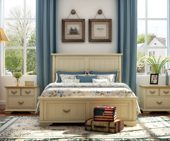 American Style Double Bed-ID:848391538
