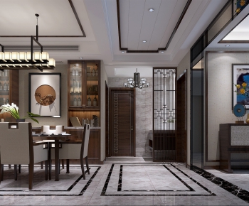 New Chinese Style Dining Room-ID:818158769