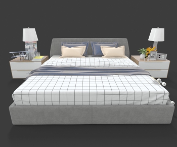 Modern Double Bed-ID:150159376