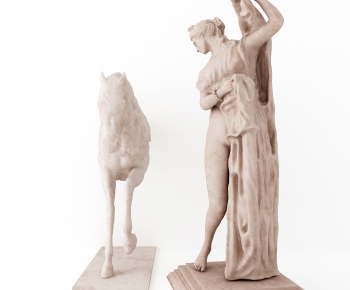 欧式马人物雕塑-ID:715915849