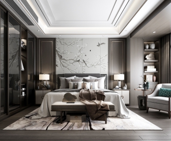 New Chinese Style Bedroom-ID:250529845