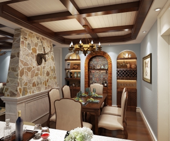 American Style Dining Room-ID:424999651