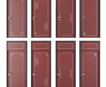 New Chinese Style Single Door-ID:302112765