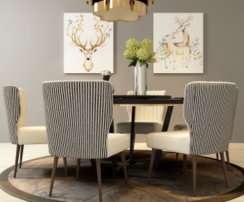 Modern Dining Table And Chairs-ID:324674164