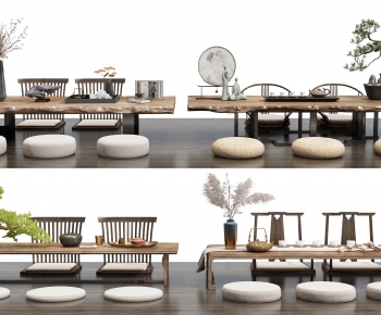 New Chinese Style Tea Tables And Chairs-ID:532023567