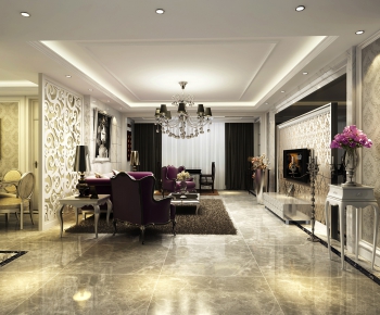 European Style A Living Room-ID:429027233
