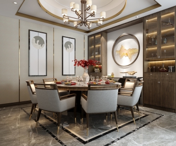 New Chinese Style Dining Room-ID:418650381