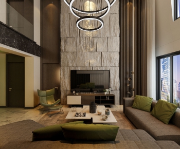 Modern A Living Room-ID:984970667
