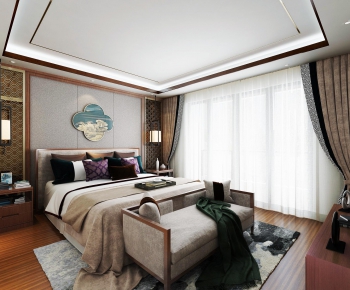 New Chinese Style Bedroom-ID:313082226