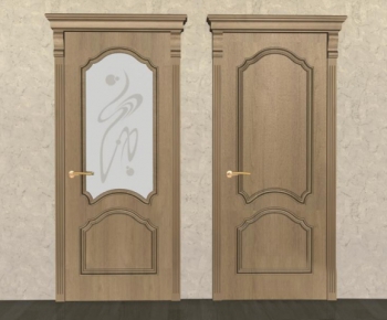 Modern Solid Wood Door-ID:758746357