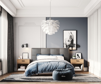 Nordic Style Bedroom-ID:496377733