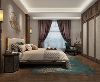 New Chinese Style Bedroom-ID:985756462