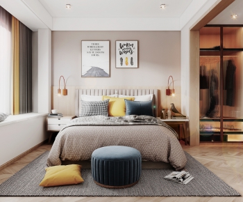 Nordic Style Bedroom-ID:578426625