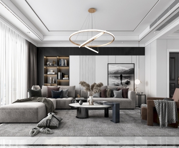 Modern A Living Room-ID:374276443