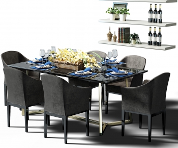 Modern Dining Table And Chairs-ID:475261623