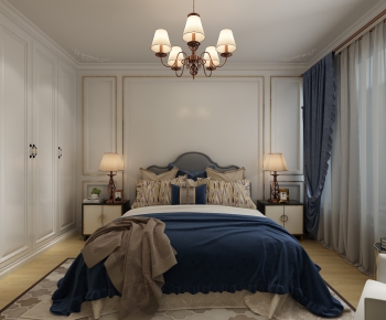Simple European Style Bedroom-ID:629554716