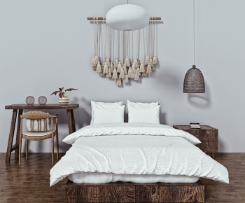 Nordic Style Double Bed-ID:613887616