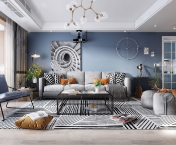 Nordic Style A Living Room-ID:508671718