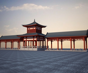 Chinese Style Ancient Architectural Buildings-ID:423071736