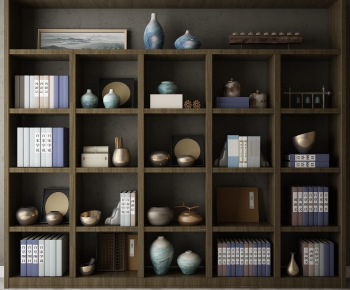 New Chinese Style Bookcase-ID:955267937