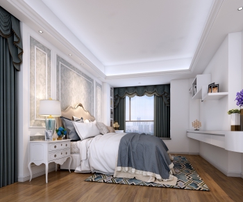 Simple European Style Bedroom-ID:874926523