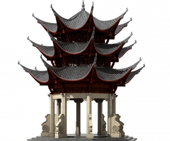 Chinese Style Ancient Architectural Buildings-ID:839151343