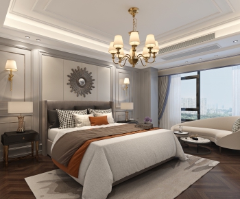 American Style Bedroom-ID:464206692