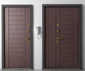 Modern Unequal Double Door-ID:328542438