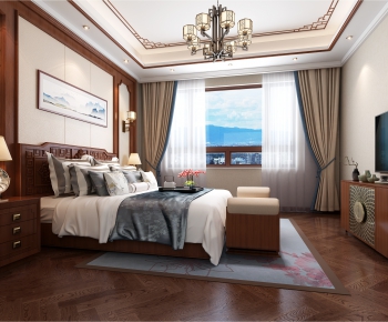 Chinese Style Bedroom-ID:813175871