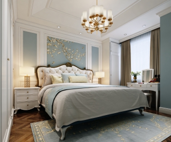 Simple European Style Bedroom-ID:131408864