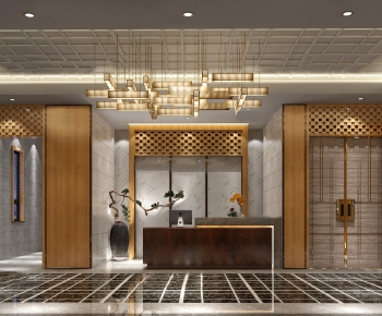 New Chinese Style Lobby Hall-ID:886849714