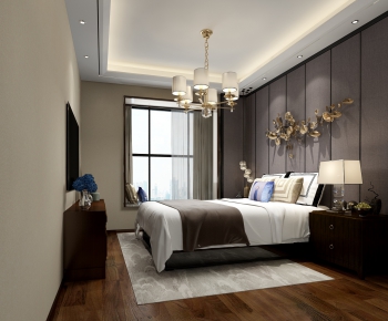 New Chinese Style Bedroom-ID:363884769