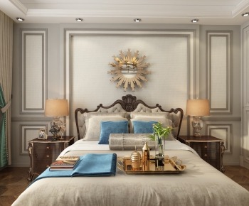 Simple European Style Bedroom-ID:191065186