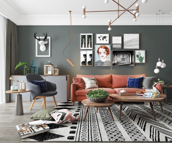 Nordic Style A Living Room-ID:944936731