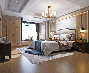 New Chinese Style Bedroom-ID:853263381