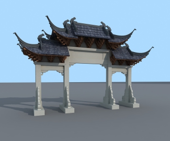Chinese Style Building Component-ID:186736686