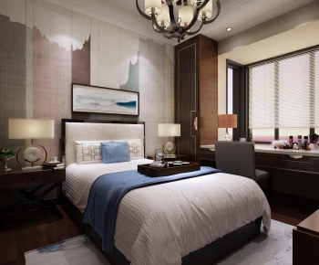 New Chinese Style Bedroom-ID:784707428
