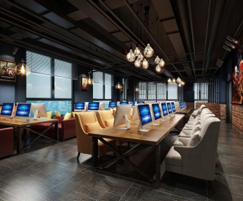 Industrial Style Internet Cafe-ID:623986159