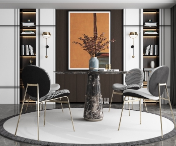 Modern Dining Table And Chairs-ID:351853548