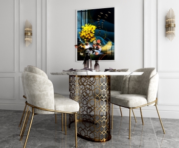 Modern Dining Table And Chairs-ID:749265241