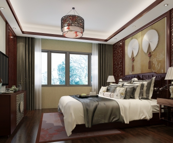 Chinese Style Bedroom-ID:108824925