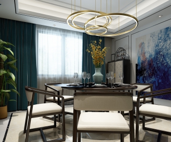 New Chinese Style Dining Room-ID:377576381