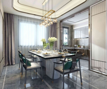 New Chinese Style Dining Room-ID:498569555