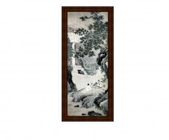 中式山水装饰画-ID:549130631