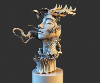 New Chinese Style Sculpture-ID:558364691