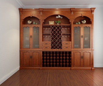 American Style Wine Cabinet-ID:724201333