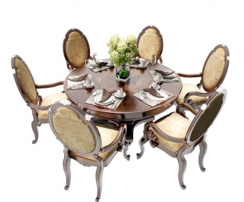 European Style Dining Table And Chairs-ID:190107354